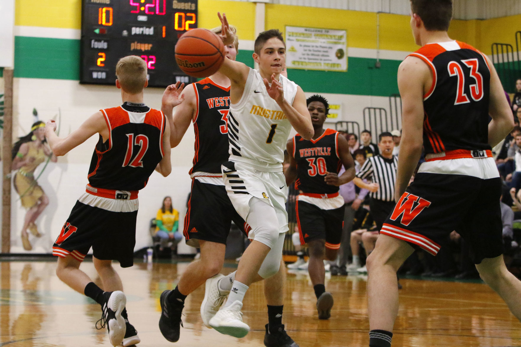 Gallery: Boys basketball Class A sectional semifinal - Westville vs. Kouts